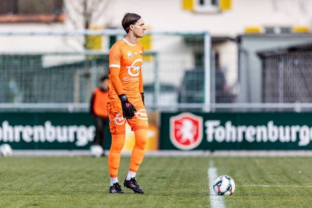 Fussball, Saison 2025 2026, Testspiel (3. Liga, Bundesliga), Sportanlage Im Lohma Koblach, 14. Spieltag, SCR Altach - SSV Ulm 1846 Fußball, 14.11.2025 14.11.2025, Fussball, Saison 2025 2026, Testspiel (3. Liga, Bundesliga), Sportanlage Im Lohma Koblach, 14. Spieltag, SCR Altach - SSV Ulm 1846 Fußball, Freisteller Einzelbild 13 Tino Casali (SCR Altach) Foto: Lucca Fundel Koblach Sportanlage Im Lohma Voralberg Österreich