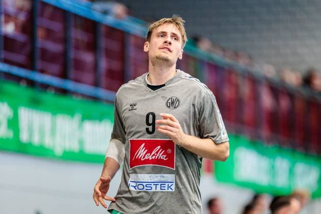 Morten Hempel Jensen (GWD Minden, 09) GER, GWD Minden vs. SC DHfK Leipzig, Handball, 1. Bundesliga, 12. Spieltag, Spielzeit 2025 2026, 14.11.2025 GER, GWD Minden vs. SC DHfK Leipzig, Handball, 1. Bundesliga, 12. Spieltag, Spielzeit 2025 2026, 14.11.2025 Luebbecke Copyright: xEibner-Pressefoto JanxRollingerx EP_JSK