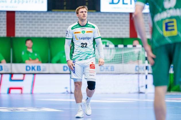 Franz Semper (SC DHfK Leipzig, 32) GER, GWD Minden vs. SC DHfK Leipzig, Handball, 1. Bundesliga, 12. Spieltag, Spielzeit 2025 2026, 14.11.2025 GER, GWD Minden vs. SC DHfK Leipzig, Handball, 1. Bundesliga, 12. Spieltag, Spielzeit 2025 2026, 14.11.2025 Luebbecke Copyright: xEibner-Pressefoto JanxRollingerx EP_JSK