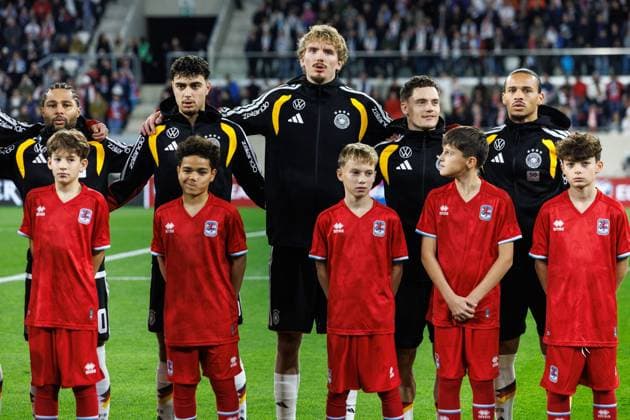 Serge Gnabry (Deutschland), Aleksandar Pavlovic (Deutschland), Nick Woltemade (Deutschland) ,Florian Wirtz (Deutschland), Leroy Sane (Deutschland), Luxemburg vs Deutschland, Fussball, European Qualifiers, 09. Spieltag, Saison 2025 2026, 14.11.2025 Luxemburg vs Deutschland, Fussball, European Qualifiers, 09. Spieltag, Saison 2025 2026, 14.11.2025 Copyright: xEibner-Pressefoto AlexanderxNeisx EP_ANS