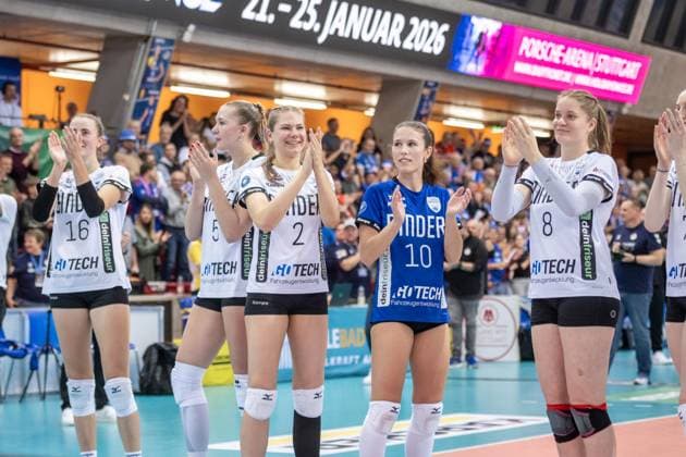 GER, Allianz MTV Stuttgart vs. Binder Blaubaeren Flacht, Volleyball Bundesliga, VBL, Spielzeit 2025 2026, 15.11.2025 GER, Allianz MTV Stuttgart vs. Binder Blaubaeren Flacht, Volleyball Bundesliga, VBL, Spielzeit 2025 2026, 15.11.2025 Stuttgart Copyright: xSandyxDinkelackerx EP_SDR