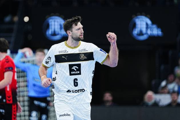 Torjubel Harald Reinkind (THW Kiel, 06) GER, THW Kiel vs. BSV Bern, Handball, EHF European League, Spieltag 4, Saison 2025 2026, 18.11.2025 GER, THW Kiel vs. BSV Bern, Handball, EHF European League, Spieltag 4, Saison 2025 2026, 18.11.2025 Kiel Copyright: xEibner-Pressefoto MarcelxvonxFehrnx EP_MFN
