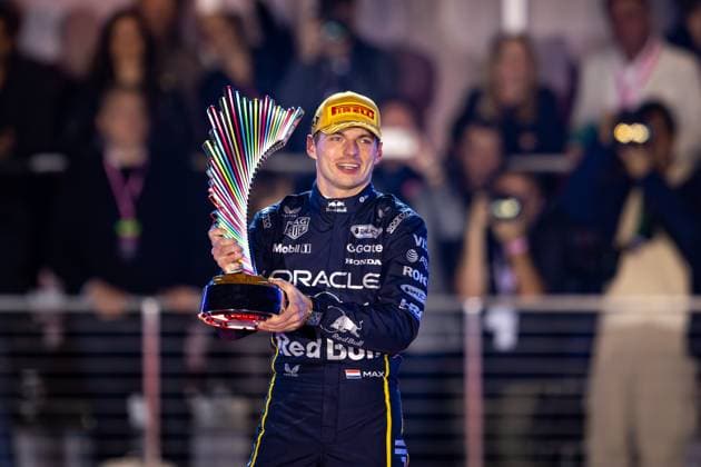 F1 - LAS VEGAS GRAND PRIX 2025 VERSTAPPEN Max (ned), Red Bull Racing RB21, portrait, during the 2025 Formula 1 Las Vegas Grand Prix, 22th round of the 2025 FIA Formula One World Championship, WM, Weltmeisterschaft from November 21 to 23, 2025 on the Las Vegas Strip Circuit, in Paradise, Nevada, United States of America - ParadiseUnited States Copyright: xAndrà xFerreirax