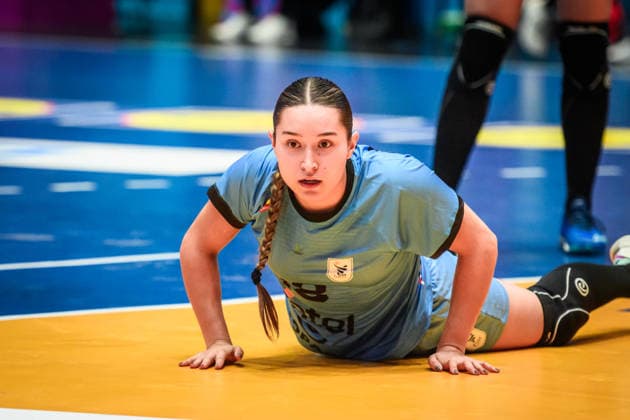 Sabrina Golda Lamas (Uruguay, 18) GER, Serbien - Uruguay, Handball Weltmeisterschaft, Vorrunde, Gruppe C, 26.11.2025 GER, Serbien - Uruguay, Handball Weltmeisterschaft, Vorrunde, Gruppe C, 26.11.2025 Stuttgart Copyright: xSandyxDinkelackerx EP_SDR