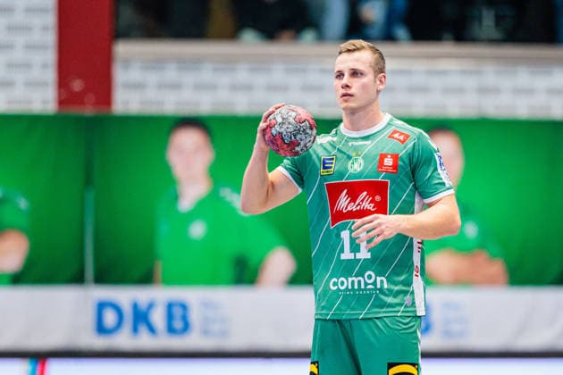 Mats Korte (GWD Minden, 11) GER, GWD Minden vs. SC Magdeburg, Handball, 1. Bundesliga, 14. Spieltag, Spielzeit 2025 2026, 29.11.2025 GER, GWD Minden vs. SC Magdeburg, Handball, 1. Bundesliga, 14. Spieltag, Spielzeit 2025 2026, 29.11.2025 Luebbecke Copyright: xEibner-Pressefoto JanxRollingerx EP_JSK