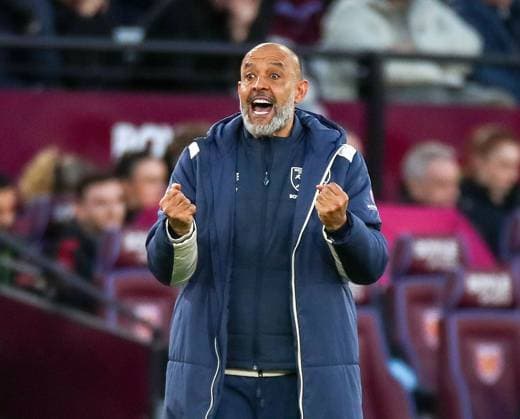 Nuno Espirito Santo the West Ham United manager West Ham v Liverpool, Football, Premier League, London Stadium, London, UK, 30 11 25 EDITORIAL USE ONLY No use with unauthorised audio, video, data, fixture lists (outside the EU), club league logos or live services. Online in-match use limited to 45 images (+15 in extra time). No use to emulate moving images. No use in betting, games or Copyright: xAnthonyxHanc Shutterstockx 15992998au