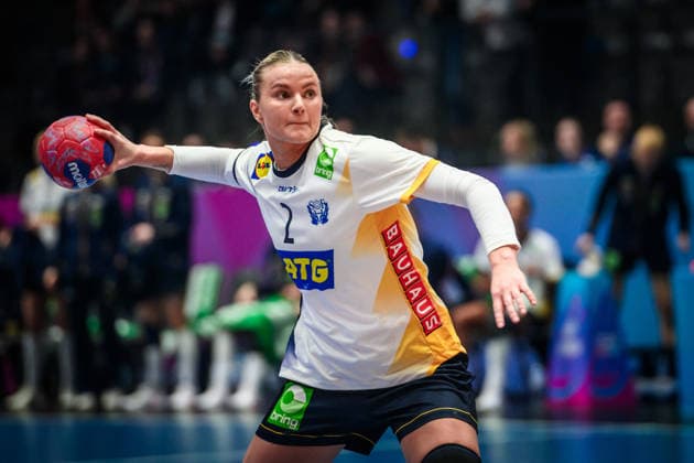Clara Lerby (Schweden, 2) GER, Schweden - Brasilien, Handball Weltmeisterschaft, Vorrunde, Gruppe G, 01.12.2025 GER, Schweden - Brasilien, Handball Weltmeisterschaft, Vorrunde, Gruppe G, 01.12.2025 Stuttgart Copyright: xSandyxDinkelackerx EP_SDR