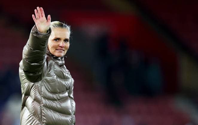 England Women Head Coach Sarina Wiegman. England Women v Ghana Women, International Friendly, Länderspiel, Nationalmannschaft Football, St Mary s Stadium, Southampton, UK - 02 Dec 2025Southampton St Mary s Stadium United Kingdom EDITORIAL USE ONLY No use with unauthorised audio, video, data, fixture lists, club league logos or live services. Online in-match use limited to 120 images, no video emulation. No use in betting, games or single club league player publications. Copyright: xJamesxMarsh Shutterstockx 16005561bb