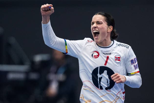 251203 Stine Ruscetta Skogrand of Norway celebrating during the 2025 IHF Women™s World Championship, WM, Weltmeisterschaft handball match between Norway and Sweden on December 3, 2025 in Dortmund. Photo: Emma Wallskog BILDBYRAN COP 320 EW0601 handball, handboll, handball,handboll,handball,bbeng,vm,handba Copyright: EMMAxWALLSKOG BB251203EW038