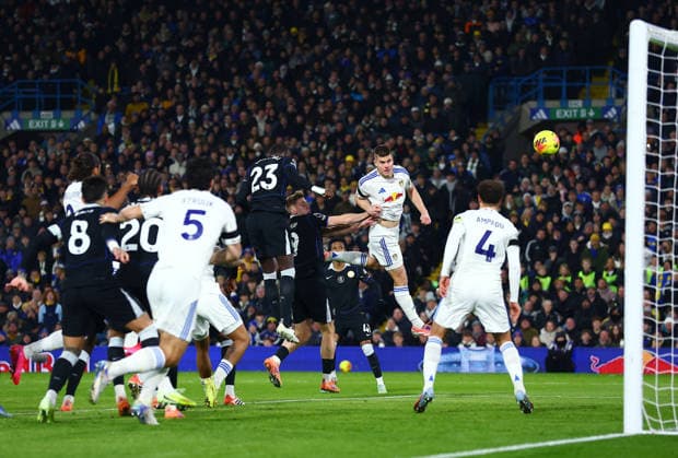 Jaka Bijol of Leeds United scores the opening goal Leeds United v Chelsea, Premier League, Football, Elland Road, Leeds, UK - 03 Dec 2025Leeds Elland Road United Kingdom EDITORIAL USE ONLY No use with unauthorised audio, video, data, fixture lists, club league logos or live services. Online in-match use limited to 120 images, no video emulation. No use in betting, games or single club league player publications. Copyright: xMattxWest Shutterstockx 16006098r