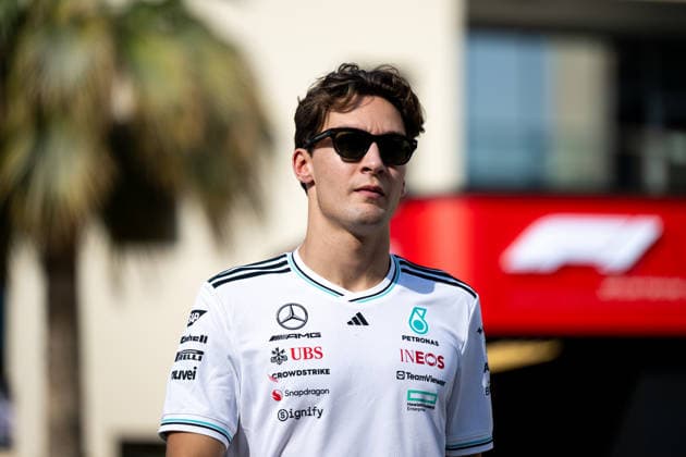 George Russell (Mercedes-AMG Petronas F1 Team, Großbritannien, 63), UAE, Formel 1 Weltmeisterschaft, Abu Dhabi Grand Prix, Yas Marina Circuit, Media Day, 04.12.2025 UAE, Formel 1 Weltmeisterschaft, Abu Dhabi Grand Prix, Yas Marina Circuit, Media Day, 04.12.2025 Yas Marina Island Copyright: xEibner-Pressefoto Memmlerx EP_MMR