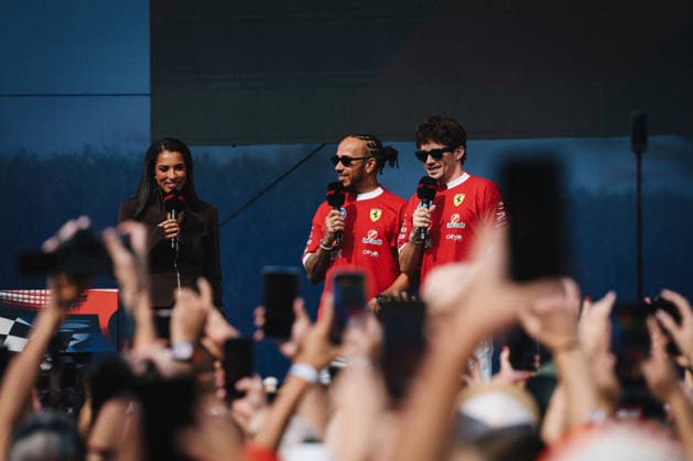 F1 - ABU DHABI GRAND PRIX 2025 HAMILTON Lewis (gbr), Scuderia Ferrari SF-25, LECLERC Charles (mco), Scuderia Ferrari SF-25, portrait during the 2025 Formula 1 Abu Dhabi Grand Prix, 24th round of the 2025 FIA Formula One World Championship, WM, Weltmeisterschaft from December 05 to 07, 2025 on the Yas Marina Circuit, in Abu Dhabi, United Arab Emirates - Abu DhabiUnited Arab Emirates Copyright: xANTONINxVINCENTx
