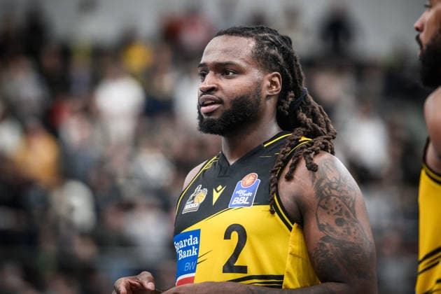 Tray Buchanan (MHP RIESEN Ludwigsburg, 02) GER, MHP Riesen Ludwigsburg - VET-CONCEPT Gladiators Trier, easycredit BBL, Basketball, Bundesliga, 9. Spieltag, Spielzeit 2025 2026, 06.12.2025 GER, MHP Riesen Ludwigsburg - VET-CONCEPT Gladiators Trier, easycredit BBL, Basketball, Bundesliga, 9. Spieltag, Spielzeit 2025 2026, 06.12.2025 Ludwigsburg Copyright: xSandyxDinkelackerx EP_SDR