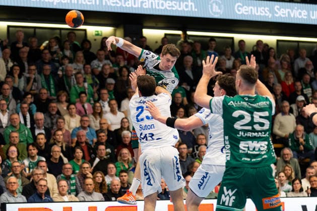 Oskar SUNNEFELDT (FRISCH AUF! Goeppingen, 27) GER, FRISCH AUF! Goeppingen vs. TBV Lemgo, Handball, Bundesliga, 16. Spieltag, Spielzeit 2025 2026, 10.12.2025, GER, FRISCH AUF! Goeppingen vs. TBV Lemgo, Handball, Bundesliga, 16. Spieltag, Spielzeit 2025 2026, 10.12.2025, Goeppingen Copyright: xEibnerxPressefoto OliverxSchmidtx EP_OST