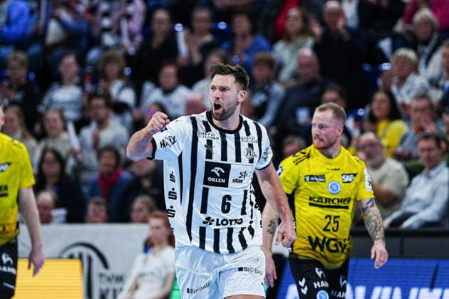 Torjubel Harald Reinkind (THW Kiel, 06) GER, THW Kiel vs. TVB Stuttgart, Handball, 1. Bundesliga, Spieltag 16, Saison 2025 2026, 10.12.2025 GER, THW Kiel vs. TVB Stuttgart, Handball, 1. Bundesliga, Spieltag 16, Saison 2025 2026, 10.12.2025 Kiel Copyright: xEibner-Pressefoto MarcelxvonxFehrnx EP_MFN