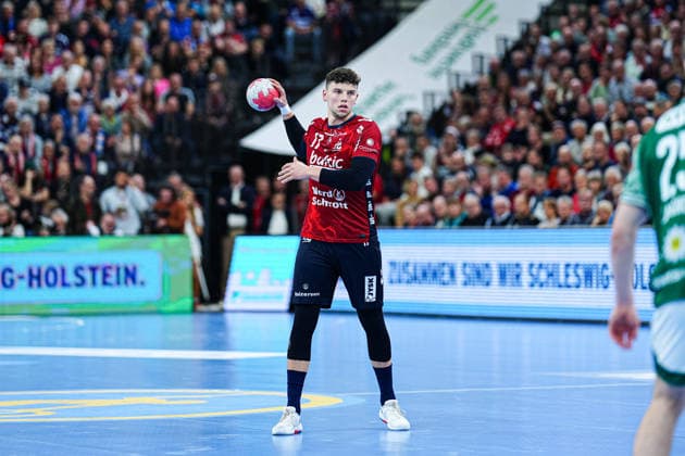 Marco Grgic (SG Flensburg-Handewitt, 17) GER, SG Flensburg-Handewitt vs. Fuechse Berlin, Handball, Bundesliga, Spieltag 16, Saison 2026 2026, 11.12.2025 GER, SG Flensburg-Handewitt vs. Fuechse Berlin, Handball, Bundesliga, Spieltag 16, Saison 2026 2026, 11.12.2025 Flensburg Copyright: xEibner-Pressefoto MarcelxvonxFehrnx EP_MFN