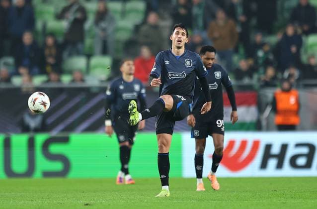 Bojan Miovski of Rangers reacts after conceding a goal Ferencvaros v Rangers, UEFA Europa League, Group Stage, Football, Groupama Arena, Budapest, Hungary - 11 Dec 2025Budapest Groupama Arena Hungary EDITORIAL USE ONLY No use with unauthorised audio, video, data, fixture lists, club league logos or live services. Online in-match use limited to 120 images, no video emulation. No use in betting, games or single club league player publications. Copyright: xMichaelxZemanek Shutterstockx 16080575ad
