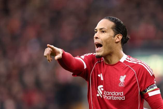 Virgil van Dijk of Liverpool Liverpool v Brighton and Hove Albion, Premier League, Football, Anfield, Liverpool, UK - 13 Dec 2025Liverpool Anfield United Kingdom EDITORIAL USE ONLY No use with unauthorised audio, video, data, fixture lists, club league logos or live services. Online in-match use limited to 120 images, no video emulation. No use in betting, games or single club league player publications. Copyright: xRyanxBrowne Shutterstockx 16081506bb