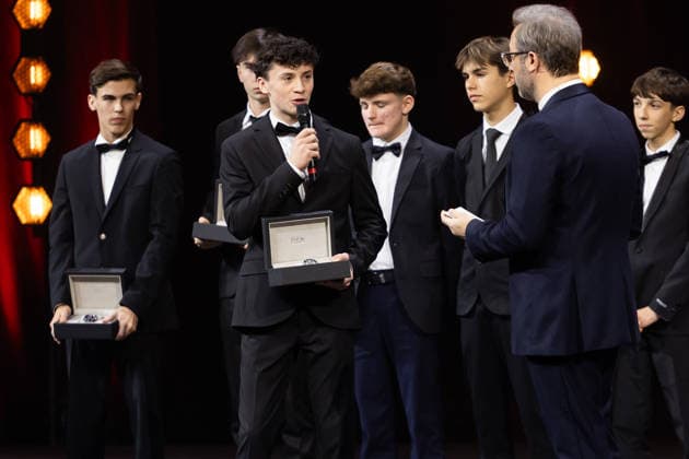 FFSA - LES TROPHEES DU AUTOMOBILE 2025 MUNOZ Alexandre, Vainqueur du Championnat de France F4 FIA, action during Les Trophà es du Sport Automobile 2025 at Salle Pleyel, on December 18, 2025 in Paris, France - ParisFrance Copyright: xJULIENxDELFOSSEx
