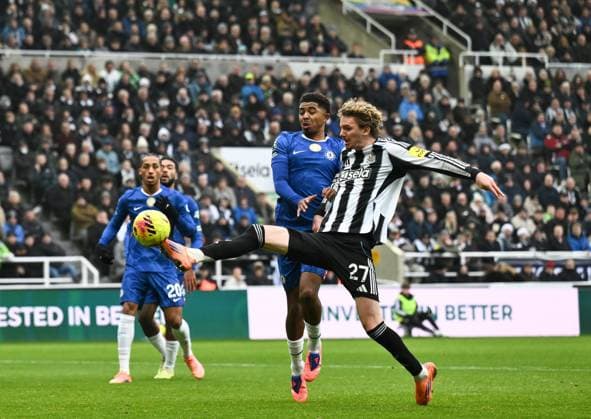 Nick Woltemade of Newcastle United scores their second goal Newcastle United v Chelsea, Premier League, Football, St James Park, Newcastle, UK - 20 Dec 2025Newcastle St James Park United Kingdom EDITORIAL USE ONLY No use with unauthorised audio, video, data, fixture lists, club league logos or live services. Online in-match use limited to 120 images, no video emulation. No use in betting, games or single club league player publications. Copyright: xRichardxLee Shutterstockx 16148796as