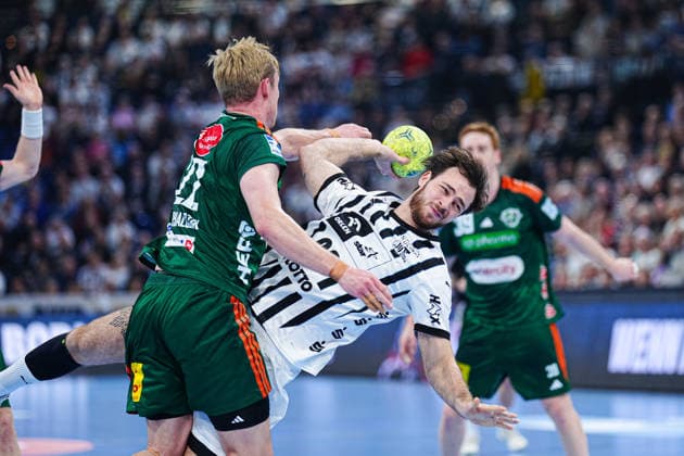 Wurf Tor Veron Nacinovic (THW Kiel, 93) GER, THW Kiel vs. TSV Hannover-Burgdorf, Handball, 1. Bundesliga, Spieltag 18, Saison 2025 2026, 20.12.2025 GER, THW Kiel vs. TSV Hannover-Burgdorf, Handball, 1. Bundesliga, Spieltag 18, Saison 2025 2026, 20.12.2025 Kiel Copyright: xEibner-Pressefoto MarcelxvonxFehrnx EP_MFN