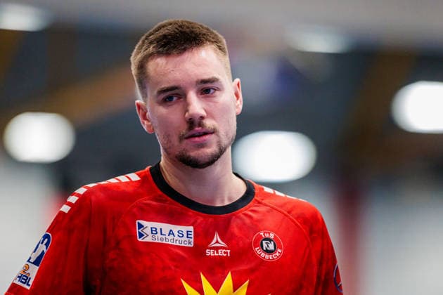 Tim Roman Wieling (TuS N-Luebbecke, 96) GER, TuS N-Luebbecke vs. HSG Krefeld Niederrhein, Handball, 2. Bundesliga, 16. Spieltag, Spielzeit 2025 2026, 20.12.2025 GER, TuS N-Luebbecke vs. HSG Krefeld Niederrhein, Handball, 2. Bundesliga, 16. Spieltag, Spielzeit 2025 2026, 20.12.2025 Luebbecke Copyright: xEibner-Pressefoto JanxRollingerx EP_JSK