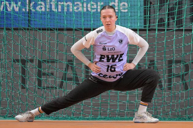 Imke Winters (VfL Oldenburg, 16) im Tor TusSies Metzingen vs. VfL Oldenburg, Handball, Alsco HBF, 11.Ligaspieltag, Saison 2025 2026, 21.12.2025 TusSies Metzingen vs. VfL Oldenburg, Handball, Alsco HBF, 11.Ligaspieltag, Saison 2025 2026, 21.12.2025 Tuebingen Copyright: xEibner-Pressefoto TobiasxBaurx EP_TBR