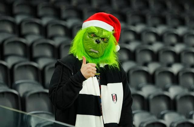 A Fulham grinch ahead of kick off Fulham v Nottingham Forest, Premier League, Football, Craven Cottage, London, UK - 22 Dec 2025London Craven Cottage United Kingdom EDITORIAL USE ONLY No use with unauthorised audio, video, data, fixture lists, club league logos or live services. Online in-match use limited to 120 images, no video emulation. No use in betting, games or single club league player publications. Copyright: xJavierxGarcia Shutterstockx 16176546ah