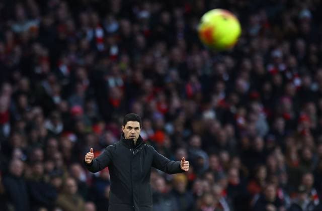 iMikel Arteta manager of Arsenal Arsenal v Brighton and Hove Albion, Premier League, Football, Emirates Stadium, London, UK - 27 Dec 2025London Emirates Stadium United Kingdom EDITORIAL USE ONLY No use with unauthorised audio, video, data, fixture lists, club league logos or live services. Online in-match use limited to 120 images, no video emulation. No use in betting, games or single club league player publications. Copyright: xMichaelxZemanek Shutterstockx 16213159k