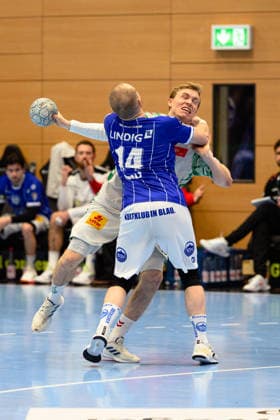 Gisli Thorgeir, Kristjansson (Rueckraum Mitte, SC Magdeburg, 10), Peter, Walz (Kreislaeufer, ThSV Eisenach, 14) GER, ThSV Eisenach gegen SC Magdeburg, Handball, Bundesliga, 19.Spieltag, Saison 2025 2026, 27.12.2025 GER, ThSV Eisenach gegen SC Magdeburg, Handball, Bundesliga, 19.Spieltag, Saison 2025 2026, 27.12.2025 Eisenach Copyright: xEibner-Pressefoto MartinxHerbstx EP_MHT