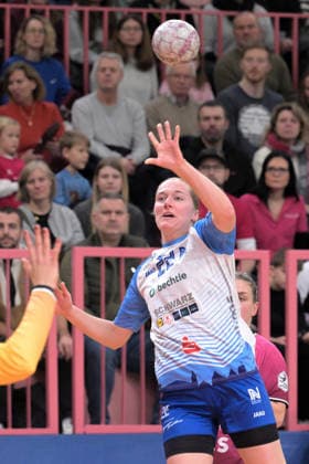 Meret Ossenkopp Union Neckarsulm, 22) TusSies Metzingen vs. Sport-Union Neckarsulm, Handball, Alsco HBF, 9.Ligaspieltag, Saison 2025 2026, 27.12.2025 TusSies Metzingen vs. Sport-Union Neckarsulm, Handball, Alsco HBF, 9.Ligaspieltag, Saison 2025 2026, 27.12.2025 Tuebingen Copyright: xEibner-Pressefoto TobiasxBaurx EP_TBR