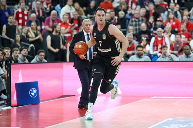 Johannes Voigtmann (FC Bayern Basketball, 07), GER, FC Bayern Basketball vs. Vet Concept Gladiators Trier, Basketball, easycredit Basketball Bundesliga, 11. Spieltag, Saison 2025 2026, 28.12.2025, GER, FC Bayern Basketball vs. Vet Concept Gladiators Trier, Basketball, easycredit Basketball Bundesliga, 11. Spieltag, Saison 2025 2026, 28.12.2025 Muenchen Copyright: xEibner-Pressefoto JennixMaulx EP_JML