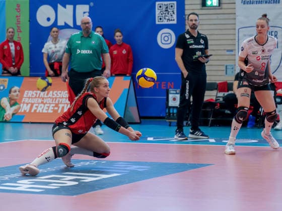 1. Volleyball-Bundesliga Frauen, Saison 2025-2026, 11.Spieltag, Binder Blaubären TSV Flacht vs. Dresdner SC, Flacht, 28.12.2025 1. Volleyball-Bundesliga Frauen, Saison 2025-2026, 11.Spieltag, Binder Blaubären TSV Flacht vs. Dresdner SC, Flacht, 28.12.2025