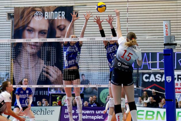 1. Volleyball-Bundesliga Frauen, Saison 2025-2026, 11.Spieltag, Binder Blaubären TSV Flacht vs. Dresdner SC, Flacht, 28.12.2025 1. Volleyball-Bundesliga Frauen, Saison 2025-2026, 11.Spieltag, Binder Blaubären TSV Flacht vs. Dresdner SC, Flacht, 28.12.2025