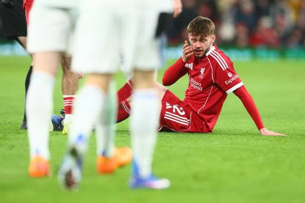 Conor Bradley of Liverpool looks dejected Liverpool v Leeds United, Premier League, Football, Anfield, Liverpool, UK - 01 Jan 2026Liverpool Anfield United Kingdom EDITORIAL USE ONLY No use with unauthorised audio, video, data, fixture lists, club league logos or live services. Online in-match use limited to 120 images, no video emulation. No use in betting, games or single club league player publications. Copyright: xPaulxCurrie Shutterstockx 16216359aw