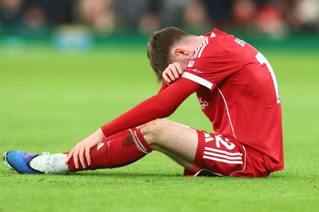 Conor Bradley of Liverpool looks dejected Liverpool v Leeds United, Premier League, Football, Anfield, Liverpool, UK - 01 Jan 2026Liverpool Anfield United Kingdom EDITORIAL USE ONLY No use with unauthorised audio, video, data, fixture lists, club league logos or live services. Online in-match use limited to 120 images, no video emulation. No use in betting, games or single club league player publications. Copyright: xPaulxCurrie Shutterstockx 16216359bj