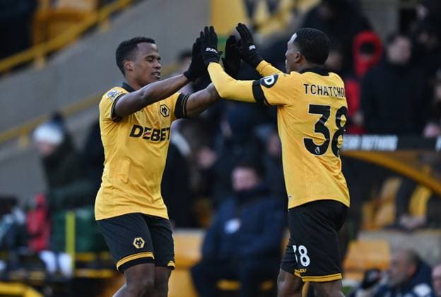 Jhon Arias of Wolverhampton Wanderers celebrates after scoring the team s first goal Wolverhampton Wanderers v West Ham United, Premier League, Football, Molineux, Wolverhampton, UK - 03 Jan 2026Wolverhampton Molineux United Kingdom EDITORIAL USE ONLY No use with unauthorised audio, video, data, fixture lists, club league logos or live services. Online in-match use limited to 120 images, no video emulation. No use in betting, games or single club league player publications. Copyright: xAnnaxGowthorpe Shutterstockx 16220498s
