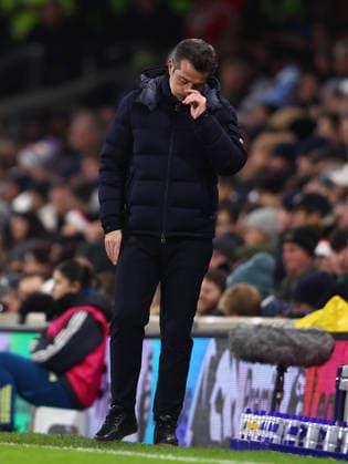 London, England, 7th January 2026. Marco Silva, Manager of Fulham reacts during the Fulham vs Chelsea Premier League match at Craven Cottage, London. Picture credit should read: Paul Terry Sportimage EDITORIAL USE ONLY. No use with unauthorised audio, video, data, fixture lists, club league logos or live services. Online in-match use limited to 120 images, no video emulation. No use in betting, games or single club league player publications. SPI_030_PT_Fulham_Chelsea SPI-4434-0030