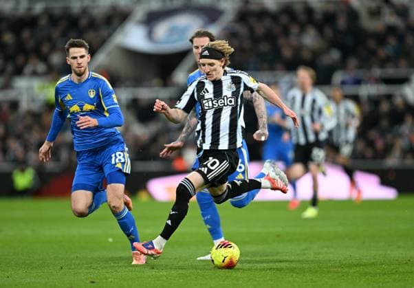 Anthony Gordon of Newcastle United makes a run Newcastle United v Leeds United, Premier League, Football, St James Park, Newcastle, UK - 07 Jan 2026Newcastle St James Park United Kingdom EDITORIAL USE ONLY No use with unauthorised audio, video, data, fixture lists, club league logos or live services. Online in-match use limited to 120 images, no video emulation. No use in betting, games or single club league player publications. Copyright: xAnnaxGowthorpe Shutterstockx 16232937w