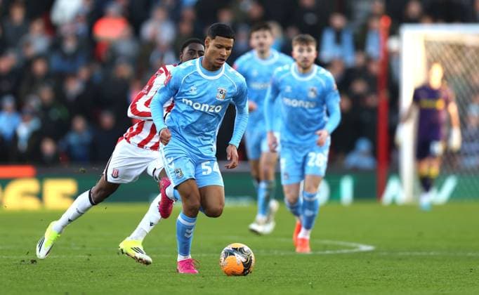 Kai Andrews of Coventry City Stoke City v Coventry City, Emirates FA Cup, Third Round, Football, Bet365 Stadium, Stoke-on-Trent, UK - 10 Jan 2026Stoke-on-Trent Bet365 Stadium United Kingdom EDITORIAL USE ONLY No use with unauthorised audio, video, data, fixture lists, club league logos or live services. Online in-match use limited to 120 images, no video emulation. No use in betting, games or single club league player publications. Copyright: xKieranxMcManus Shutterstockx 16246248bv
