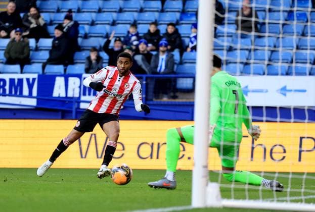 Reiss Nelson of Brentford attempts a shot on goal Sheffield Wednesday v Brentford, Emirates FA Cup, Third Round, Football, Hillsborough, Sheffield, UK - 10 Jan 2026Sheffield Hillsborough United Kingdom EDITORIAL USE ONLY No use with unauthorised audio, video, data, fixture lists, club league logos or live services. Online in-match use limited to 120 images, no video emulation. No use in betting, games or single club league player publications. Copyright: xGeorgexTewkesbury Shutterstockx 16246263bg