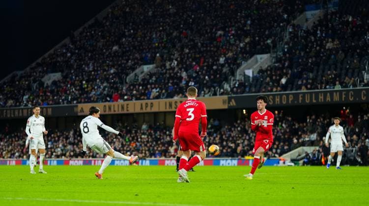 Harry Wilson of Fulham scores a goal to make it 1-1 Fulham v Middlesbrough, Emirates FA Cup, Third Round, Football, Craven Cottage, London, UK - 10 Jan 2026London Craven Cottage United Kingdom EDITORIAL USE ONLY No use with unauthorised audio, video, data, fixture lists, club league logos or live services. Online in-match use limited to 120 images, no video emulation. No use in betting, games or single club league player publications. Copyright: xJavierxGarcia Shutterstockx 16246253al