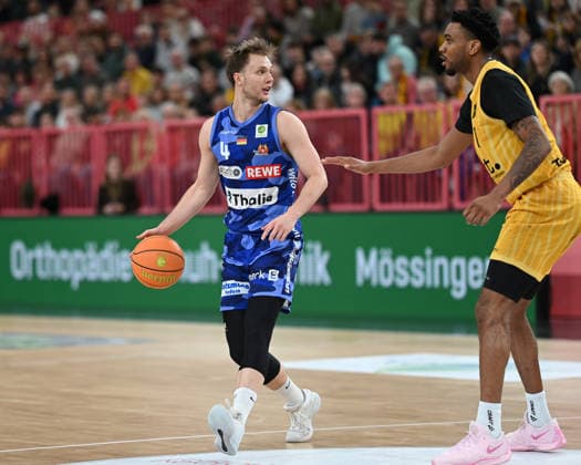 Bjarne Kraushaar (Phoenix Hagen, 04) GER, Tigers Tuebingen vs. Phoenix Hagen, Basketball, Herren, Pro A, 2. Barmer Basketball Bundesliga, Saison 2025 2026, 10.01.2026 GER, Tigers Tuebingen vs. Phoenix Hagen, Basketball, Herren, Pro A, 2. Barmer Basketball Bundesliga, Saison 2025 2026, 10.01.2026 Tuebingen Copyright: xEibner-Pressefoto NicolasxWoernx EP_NWN