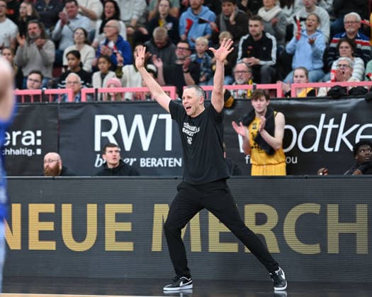 Henrik Sonko (Tigers Tuebingen, Head Coach) GER, Tigers Tuebingen vs. Phoenix Hagen, Basketball, Herren, Pro A, 2. Barmer Basketball Bundesliga, Saison 2025 2026, 10.01.2026 GER, Tigers Tuebingen vs. Phoenix Hagen, Basketball, Herren, Pro A, 2. Barmer Basketball Bundesliga, Saison 2025 2026, 10.01.2026 Tuebingen Copyright: xEibner-Pressefoto NicolasxWoernx EP_NWN