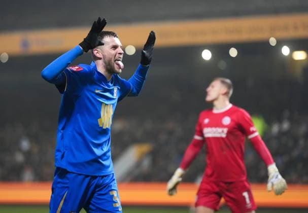 Marvin Ducksch of Birmingham City celebrates scoring the third goal Cambridge United v Birmingham City, Emirates FA Cup, Third Round, Football, Cledara Abbey Stadium, Cambridge, UK - 10 Jan 2026Cambridge Cledara Abbey Stadium United Kingdom EDITORIAL USE ONLY No use with unauthorised audio, video, data, fixture lists, club league logos or live services. Online in-match use limited to 120 images, no video emulation. No use in betting, games or single club league player publications. Copyright: xJedxLeicester Shutterstockx 16246307ag