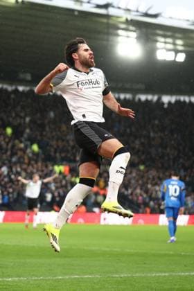 Ben Brereton Diaz of Derby County scores a goal and celebrates 1-0. Derby County v Leeds United, Emirates FA Cup, Third Round, Football, Pride Park, Derby, UK - 11 Jan 2026Derby Pride Park United Kingdom EDITORIAL USE ONLY No use with unauthorised audio, video, data, fixture lists, club league logos or live services. Online in-match use limited to 120 images, no video emulation. No use in betting, games or single club league player publications. Copyright: xRyanxBrowne Shutterstockx 16246331u