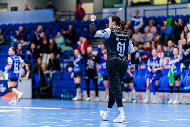 Nicole Roth (HSG Blomberg-Lippe, 61) jubelt freut sich GER, HSG Blomberg-Lippe (GER) vs. Chambray Touraine Handball (FRA), Handball, EHF European League Women, Gruppenphase, 11.01.2026 GER, HSG Blomberg-Lippe (GER) vs. Chambray Touraine Handball (FRA), Handball, EHF European League Women, Gruppenphase, 11.01.2026 Lemgo Copyright: xEibner-Pressefoto JanxRollingerx EP_JSK