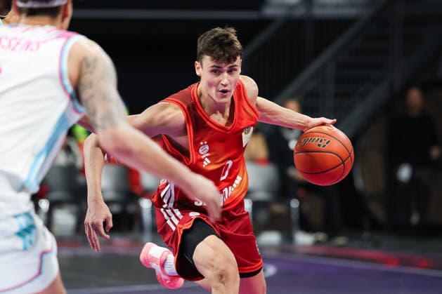 Nenad Dimitrijevic (FC Bayern Basketball, 00), GER, FC Bayern Basketball vs. Telekom Baskets Bonn, Basketball, easycredit Basketball Bundesliga, 15. Spieltag, Saison 2025 2026, 11.01.2026, GER, FC Bayern Basketball vs. Telekom Baskets Bonn, Basketball, easycredit Basketball Bundesliga, 15. Spieltag, Saison 2025 2026, 11.01.2026 Muenchen Copyright: xEibner-Pressefoto JennixMaulx EP_JML