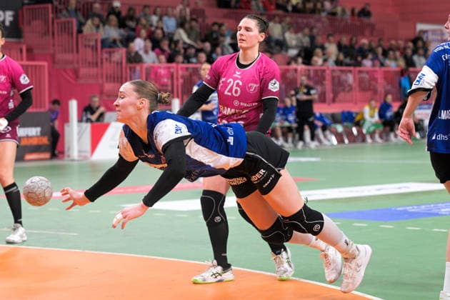 Nieke Kuehne (HSG Blomberg-Lippe, 09) TusSies Metzingen vs. HSG Blomberg-Lippe, Handball, Alsco HBF, 13.Ligaspieltag, Saison 2025 2026, 14.01.2026 TusSies Metzingen vs. HSG Blomberg-Lippe, Handball, Alsco HBF, 13.Ligaspieltag, Saison 2025 2026, 14.01.2026 Tuebingen Copyright: xEibner-Pressefoto TobiasxBaurx EP_TBR