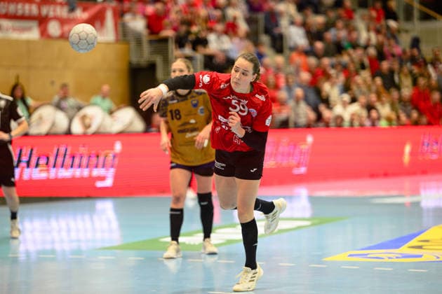 Csenge, Kuczora (Thueringer HC, 59) GER, Thueringer HC gegen Buxtehuder SV, 1. Handballbundesliga Frauen, Handball, 13.Spieltag, Saison 2025 2026, 14.01.2026 GER, Thueringer HC gegen Buxtehuder SV, 1. Handballbundesliga Frauen, Handball, 13.Spieltag, Saison 2025 2026, 14.01.2026 Bad Langensalza Copyright: xEibner-Pressefoto MartinxHerbstx EP_MHT